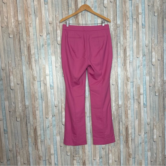 J Crew 4 Pink Willa Full-length Flare Pant Italian City Wool Blend Trouser $198 - Picture 8 of 13